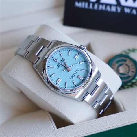 blue face gold women's rolex watch|rolex tiffany blue watch.